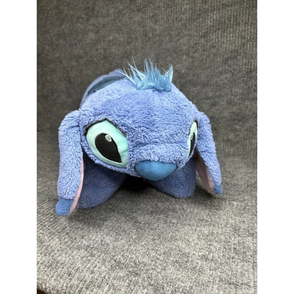 Disney Parks Stitch Pillow Pet Blue Plush Lilo & Stitch Large Foldable Cushion